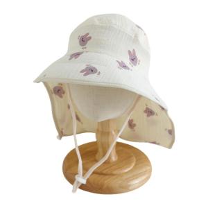 หมวกหมวกชาวประมงผ้าฝ้ายระบายอากาศได้ดีดีไซน์หมวกบังแดดสำหรับเด็กทารกเด็กทารกชายหญิง2-6ปี