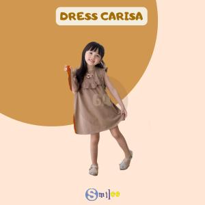 Dress Anak Carisa Smilee Warna Coklat Size 1-5 Tahun