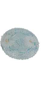 Party Houses-Taplak Meja Tamu Bulat Gold Dan Silver Anti Air Diameter 50CM - Taplak Meja Bordir Taplak Meja Cutwork - Elegant Lace Import