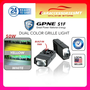 GPNE Off-Road LED Grille Light ( 1PAIR )- High Power Waterproof Auxiliary Lighting Dual Color 3K 6K Universal 12V 25W