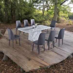 Upgrade Your Dining Room with a Luxurious Marble Dining Set With 6Chair