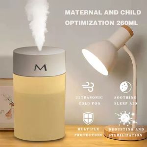 Xiaomi Air Humidifier Mini Máy Xông Tinh Dầu Tạo Độ Ẩm Máy Phun Sương Mini Có Đèn LED Xoay Vòng Mini Máy Đuổi Muỗi Máy Lọc Không Khí Khuếch Tán Tinh Dầu Thơm 260ML