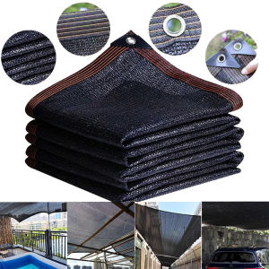 Sun Shade Net Anti-UV Outdoor Sunshade Net Garden Swimmin Pool Farm Awnings Jaring Hitam 加密防晒遮阳网