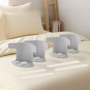 4Pcs Universal Bed Sheet Holder Non Slip Tool Free Clip Invisible Fixed Klip Cadar Tilam