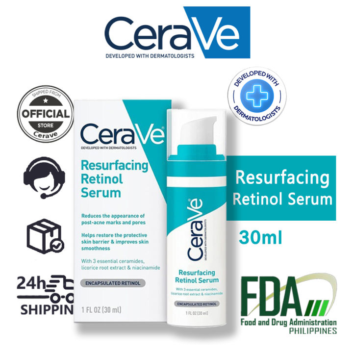 Cerave Resurfacing Retinol Serum Helps Smooth Your Skins Texture By