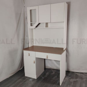(Free Installation)Furnimall Premium Writing Table Cabinet Meja Belajar Computer Study StorageDesk