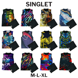 SINGLET TRAINING LEKBONG JERSEY TRAINING OLAHRAGA BAJU FUTSAL VOLLY BULU TANGKIS JERSEY OLAHRAGA PRINTING DEWASA MLXL