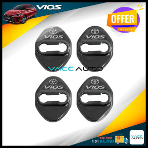 Toyota Vios AC100 Toyota Logo Door Lock Stainless Steel Protector Cover NGC102 2023-2026 Vaccauto Car Accessories