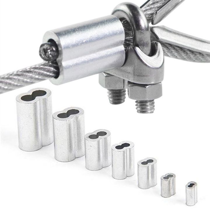 10-50Pcs M1 to M12 Crimp Sleeve Fixing Clip Double Hole Cable Clip ...