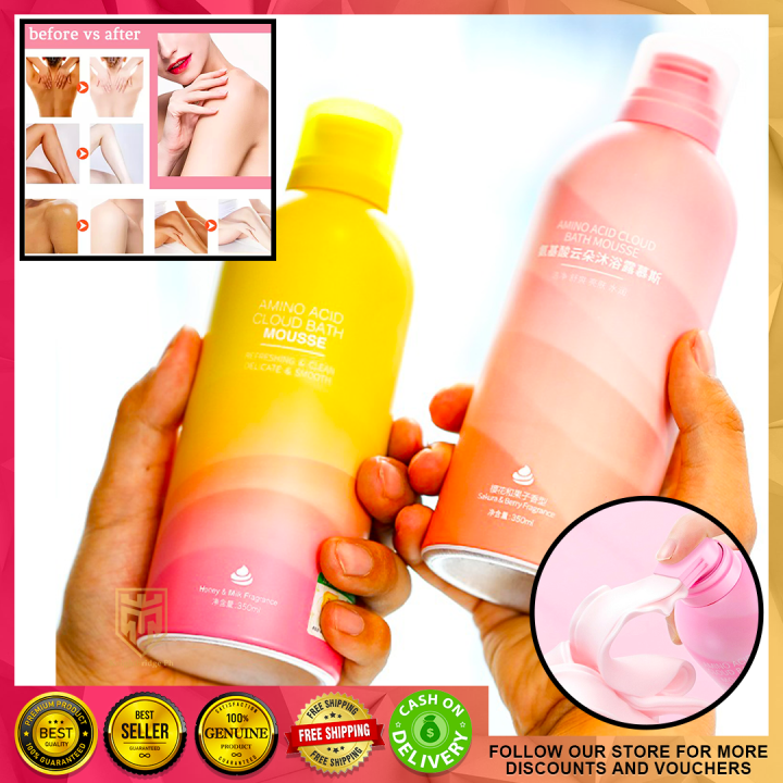 Korean Whitening Body Wash Amino Acid Mousse Shower Gel Lighten