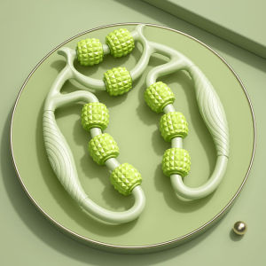 9-Wheel Fascia Muscle Roller Cellulite Roller Massage Roller for Relieve Muscle Soreness Thigh Calf Arm Reduce Cellulite