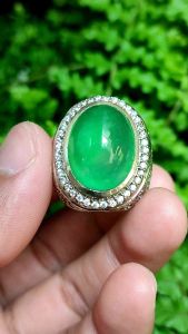 Cincin Natural Batu Giok Burma Top Quality