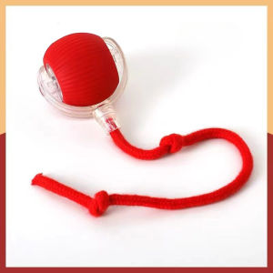 SKISOPGO Kitten Electric Ball Toy Interactive Cat Ball Toy Automatic Rolling Ball Faux Tail Rechargeable Ball Pet Toy