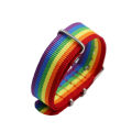 Dây đồng hồ Nato màu sắc cầu vòng độc lạ chất liệu nylon. 