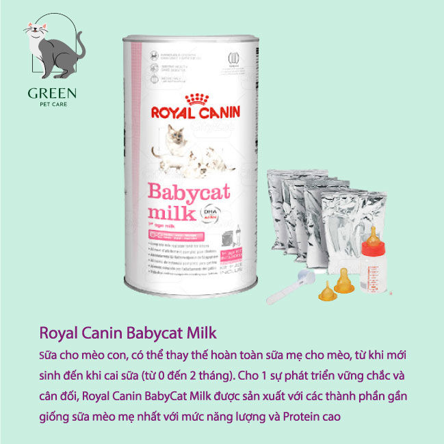 Sữa Cho Mèo Con Royal Canin Babycat Milk - Hộp 300gr/1 Gói Lẻ 100gr