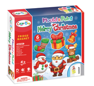 11.[SEDIA STOK ADA] DIY Seni Craft Set Mould & Paint Fridge Magnet Kids Activity Art Craft Painting Set - 石膏冰箱贴彩绘玩具