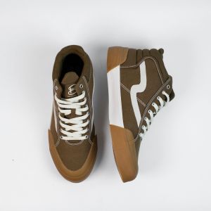 SEPATU PATROBAS CLOUD HIGH OLIVE ( SIZE 35 - 45 ) - Sneakers Canvas Made in Indonesia