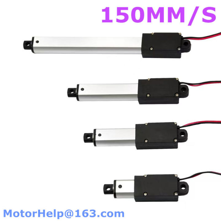 Actuador Tubular Tipo Empuje Lineal DC 12V-24V Mini Electroimán Solenoide DC