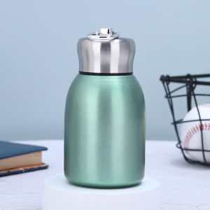 Botol Minum Portabel Thermos 300ml Mini Tahan Panas dan Dingin Mug Stsinless Stell