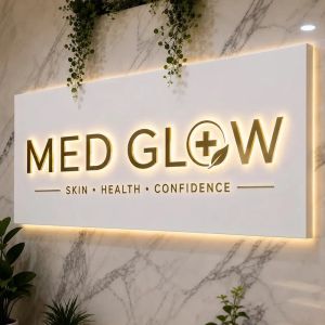 Custom Metal Sign Business Cut Metal Backlit Sign 3D Logo Wall Sign Brand For Shop Salon Hotel Decor Sign Acrylic Signs For Shop