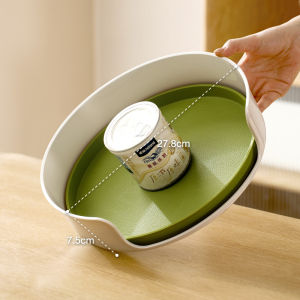 ถาดใส่เครื่องปรุง ชั้นเก็บเครื่องปรุงรสแบบหมุนได้ 360° ซอสและน้ําส้มสายชู วางเครื่องปรุง การจัดเก็บข้อมูลจำนวนมาก