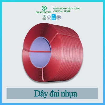 Dây đai nhựa PP dùng để buộc kiện hàng đóng hàng container đan giỏ cuộn 12 kg dài 2500m loại 2 nhạt màu - Hàng chính hãng