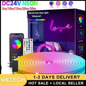 Colorful Waterproof Neon LED Strip Light IP67 Flexible Neon Light for Garden and Home Decor