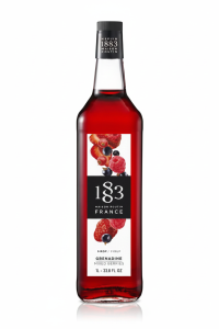 1883 MAISON ROUTIN Mixed Berries Syrup 1L | Premium Berry Flavor for Coffee Milk Tea Dessert and Cocktails