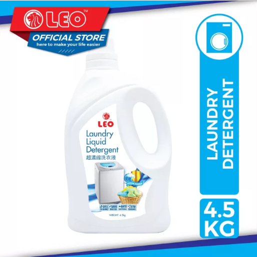 LEO Laundry Detergent / Antibaterial Laundry Liquid Detergent / Liquid Detergent 4.5L 超浓缩洗衣液