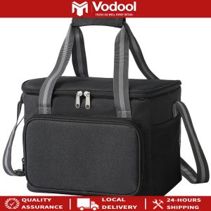 Compact Insulated Lunch Bag with Adjustable Strap Collapsible Cooler Bag for Men Women Reusable Food Container