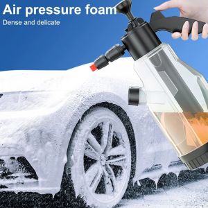 DOUBLEL Side-Opening Lid Foam Sprayer Pressure Relief Valve 2L Capacity Snow Foam Anti-Wind Double-Mouth Design Car Wash Sprayer Car Detailing