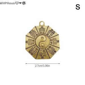 WP💓💛💖 Taoism Bagua Diagrams Pendant Chinese Amulet Yin Yang Divination Charms DIY Making Waist Keychain Jewelry Accessory