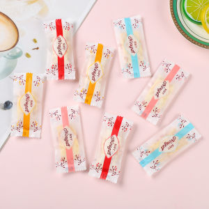 20pcs/Pack Pink Nougat Candy Chocolate Packing Plastic Bag Self-Adhesive Door Gift Packaging