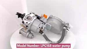 LPG Gas Carburetor for GX160 GX200 GX390 GX420 168F 170F 188F 190F 3KW 5KW LPG 188 Dual Fuel Water Pump Carburetor LPG 168