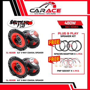 SHUTTLE LAB Speaker SL-6530R PlugandPlay Speaker Kereta 6.5 inch Speaker Combo OEM Car Speaker PNP Perodua Proton Toyota Honda