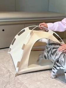 Pet Bed and Sleeping Mat Cooling Summer Use for Cats for Home Care and Daily Use Suitable for Storage Cleaning or Routine Setup for Indoor Outdoor and Travel Use pet bed bed sleeping