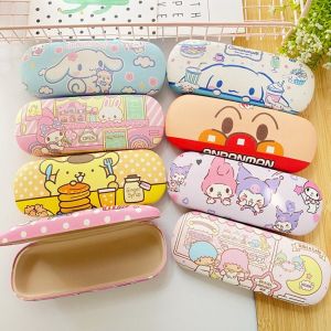GENENIC Cute Glasses Protective Pouch Korean Kitty Cat Melody Dog Cinnamoroll Rabbit Eyewear Protective Case Women Eyeglasses Case Children Sunglasses Box Sunglasses Storage Bag Cartoon Glasses Box
