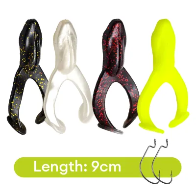 Flappin Frog 7cm-9cm Fishing Lure Bait Pancing Kicker Umpan Katak Soft Snakehead Killer Haruan Toman Casting