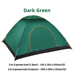 Camping Tent Pop Up Khemah Murah Automatic 4 person Quality Kualiti Ekonomi Economy Ready Stock Malaysia Seller