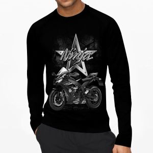 NINJA STAR | Kaos Lengan Panjang Pria & Wanita | Distro | Sablon | Murah | Produk Lokal | CIAO.ID