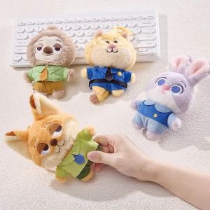 Cartoon ZOOTOPIA Animal Plush Toy Doll Pendants Cute Judy Nick Fox Rabbit Keychain Kids Christmas Gift