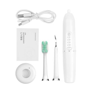 BOKEWU Bàn Chải Đánh Răng Điện 2 Trong 1 Máy Cạo Răng Siêu Âm Chạy Điện Dụng Cụ Làm Sạch Răng Cao Răng Di Động Máy Tính Siêu Âm