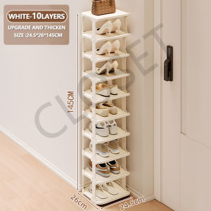 [CLOSET MALL]Multi-Layer Shoe Rack Organizer Simple Multi-Purpose Storage Rack Dormitory Bedroom Stackable Shoes Storage Space Saving