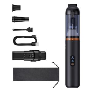 Baseus A5 Air Car Vacuum Cleaner 12000Pa Suction Wireless Portable Cleaner with Smart Blockage Alarm for Car Vehicle Cleaning