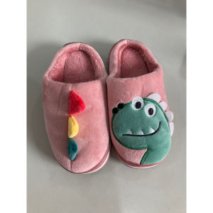 Balamy Cartoon dinosaur childrens slippers plush cotton slippers for boys 2021-2