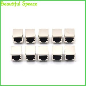 Beautiful 10Pcs set RJ45 Network Ethernet 8P 8C Female Socket Connectors 8Pin PCB Mount High Qulity