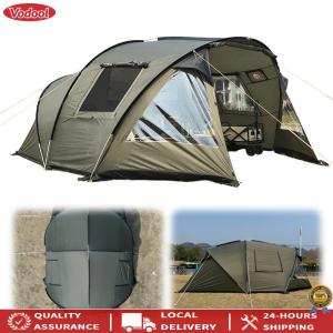 [Vodool Tool] Backpacking Tent 210T Taffeta with Screened Porch Glamping Tents Double Layered for Bikepacking/Motorcycle Hiking Mountaineering