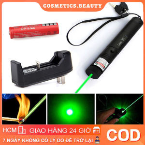 Đèn Laser - chiếu lazer - bút laze tia xanh / đỏ chiếu xa 3km cực sáng công suất lớn có thể đốt cháy qua tặng sạc và pin khủng có hiệu ứng vũ trường