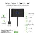 Hub USB 3.0 4 cổng tốc độ 5Gbps dài 25-30cm UGREEN CR113 | Màu đen | Thêm 4 cổng USB 3.0 | Bảo hành 18 tháng 1 Đổi 1 |. 