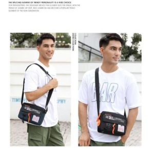 0Bag Casual Sling Bag For Men New HAOSHUAI Waterproof Messenger Bag Crossbody Fashion Shoulder Beg